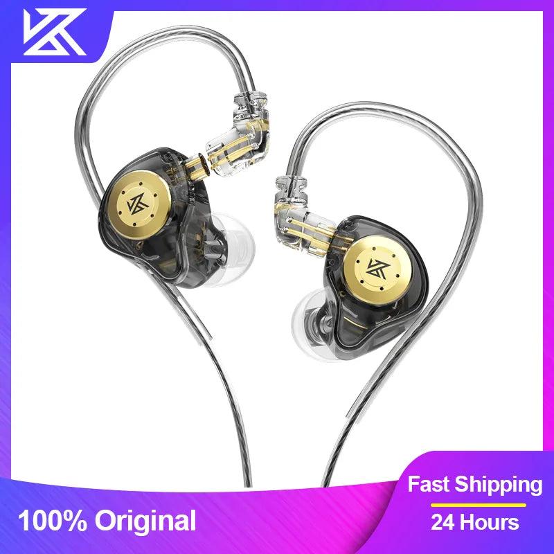 KZ-EDX Pro Fones De Ouvido Com Fio Dinâmico Cancelando Auricular